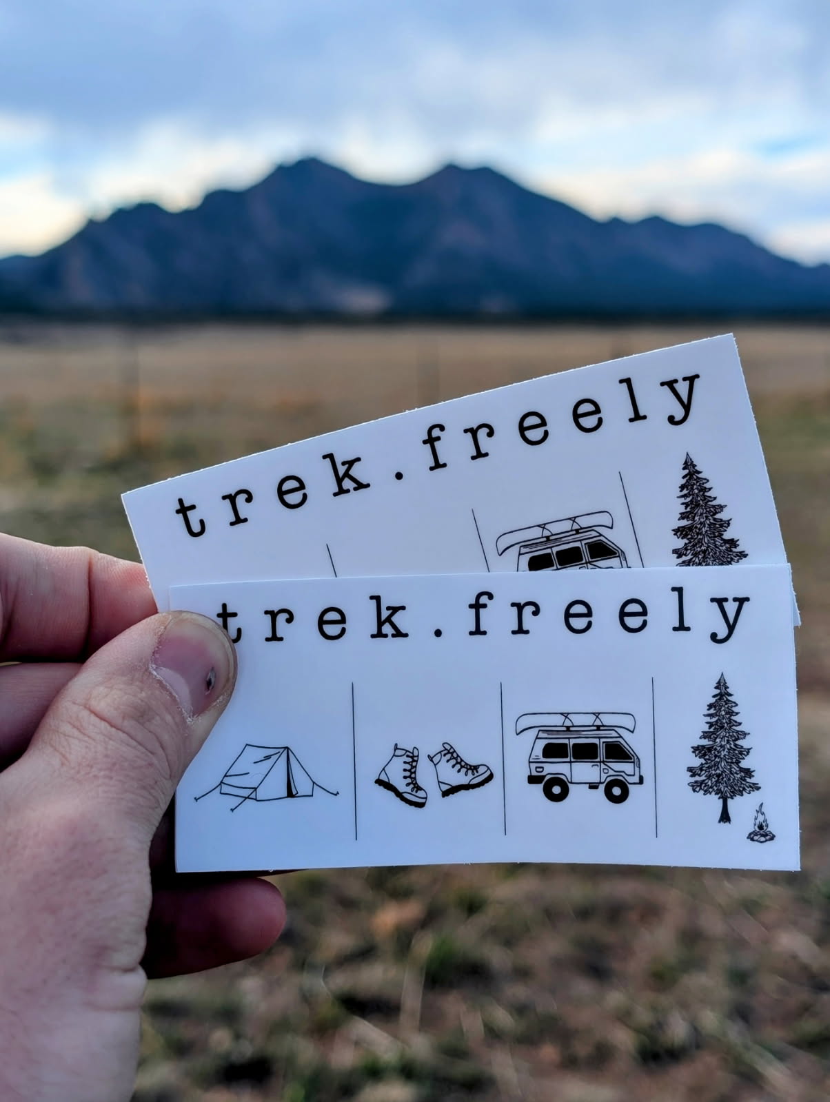 TrekFreely Logo Sticker