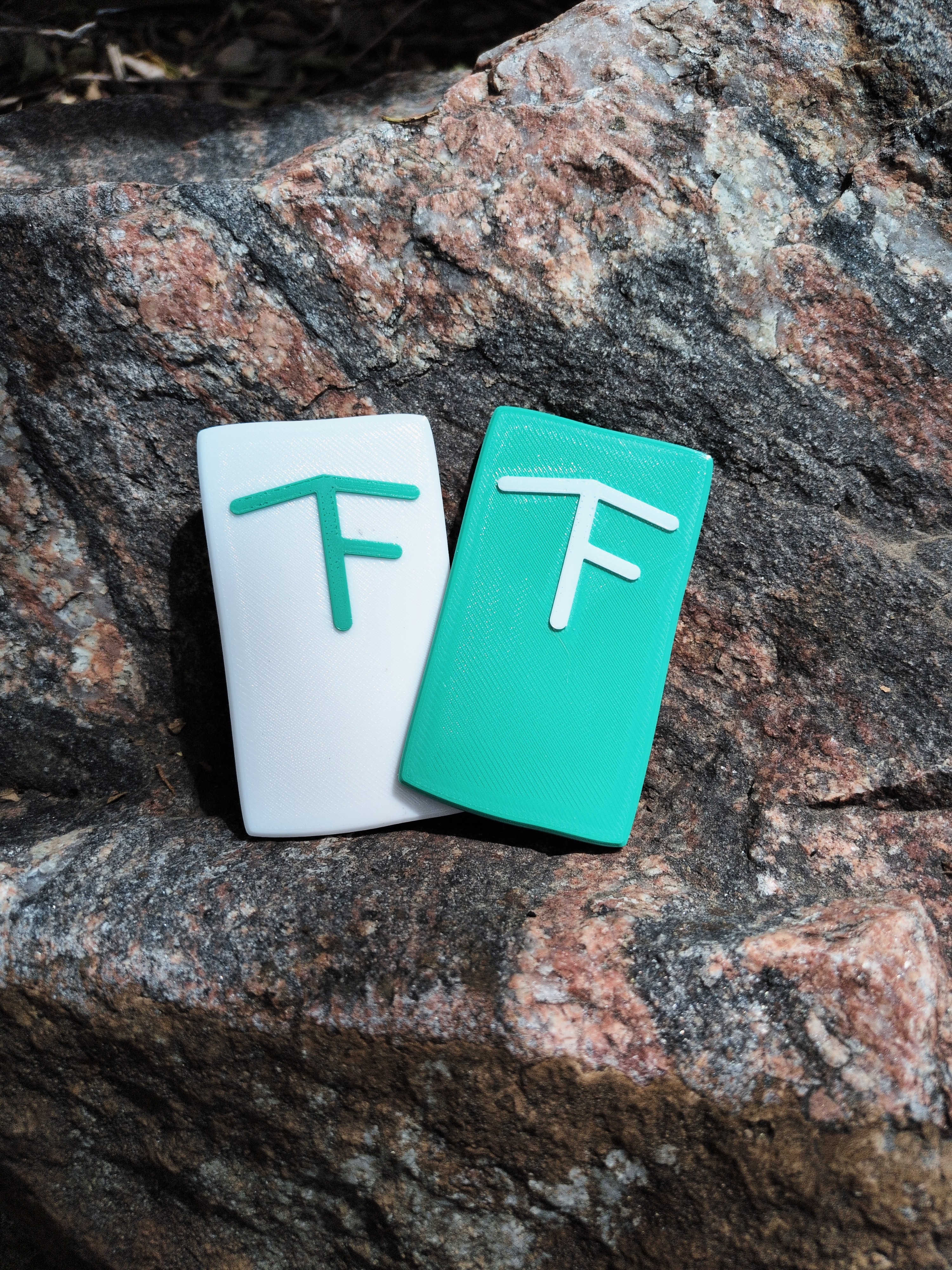 TrekFreely Rigid Patch showing both green and white color options