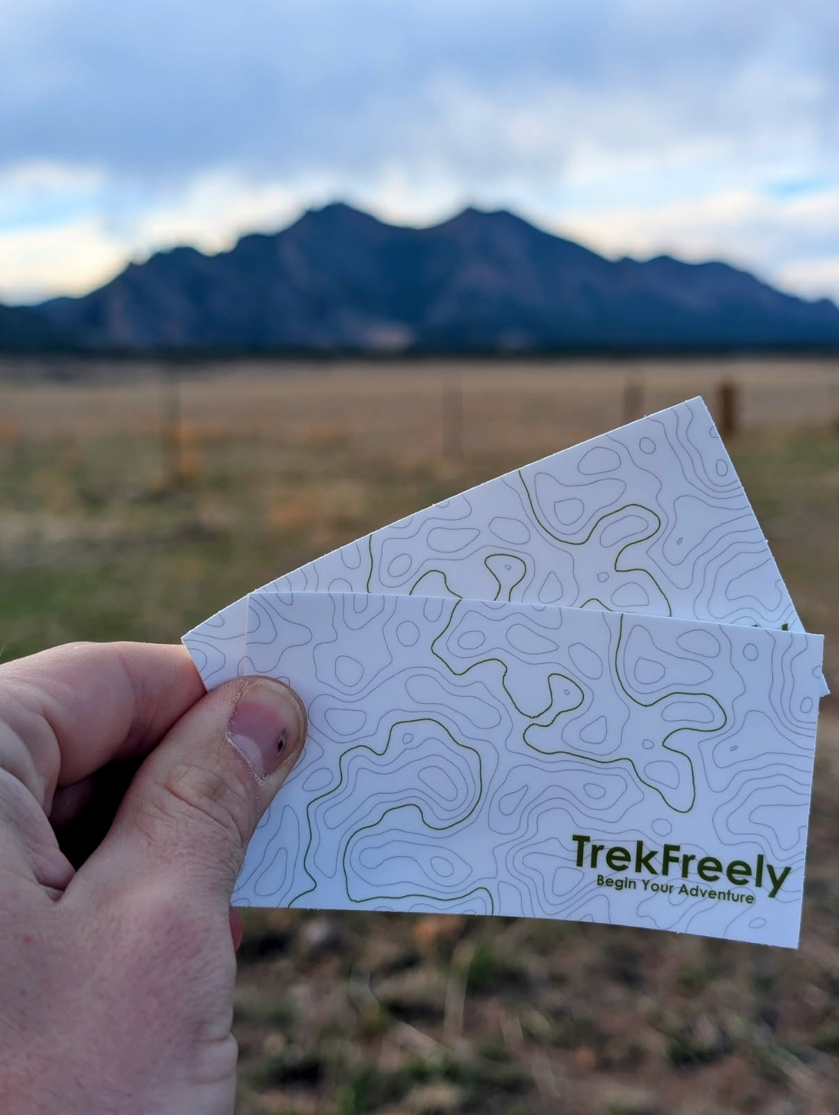 trekfreely Topo Sticker